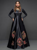 Zainab Chottani | Semi Formals | BLACK GOWN - D 04 - by - Libasekhas UK - Registered Vendor of : Zainab Chottani - 100% Original Designer Dresss
