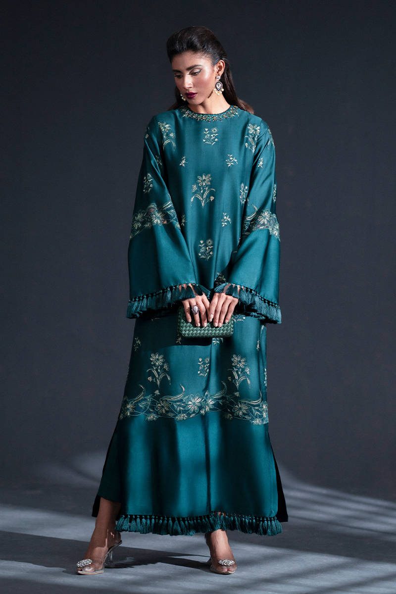 MNR | Chai Coffee Luxury Pret | Jade Moon - by - Libasekhas UK - Registered Vendor of : MNR - 100% Original Designer Dresss