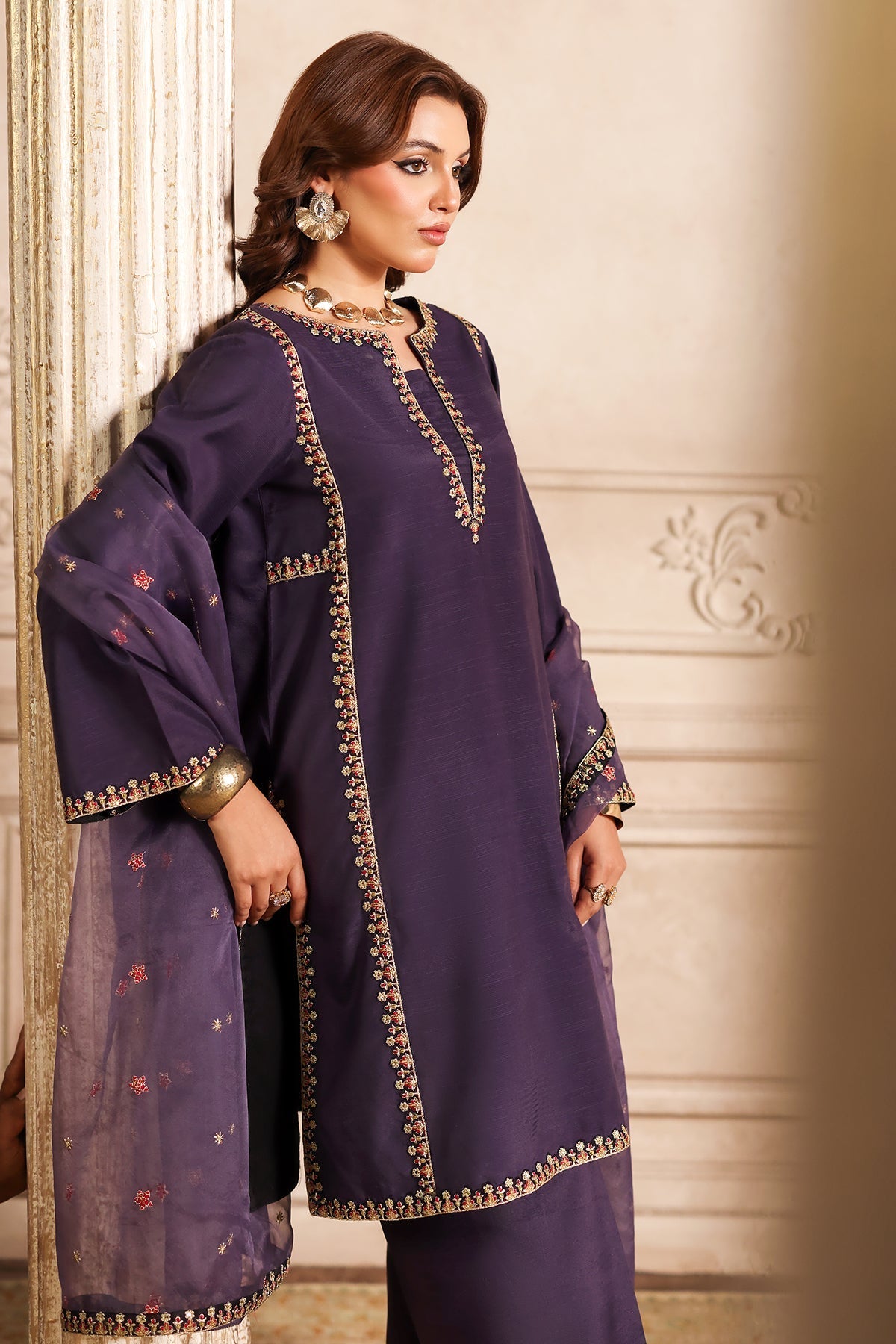 Charizma | Festive Pret | CMA-4-082 - by - Libasekhas UK - Registered Vendor of : Charizma - 100% Original Designer Dresss