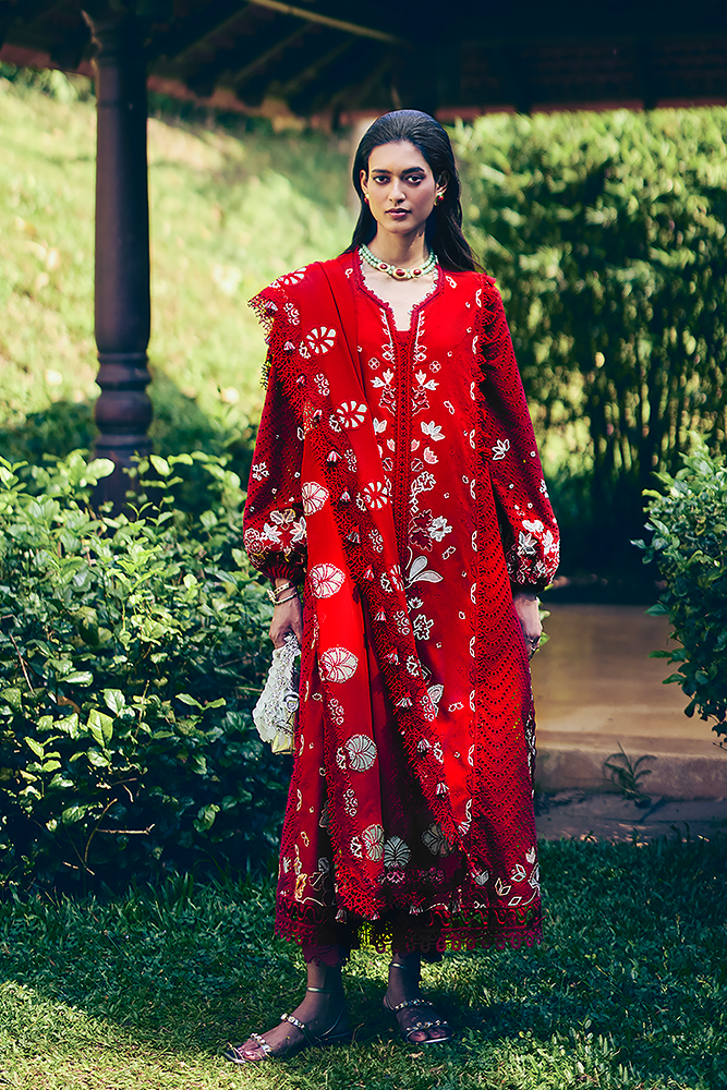 Suffuse | Casual Pret 25 | CRIMSAL - by - Libasekhas UK - Registered Vendor of : Suffuse - 100% Original Designer Dresss