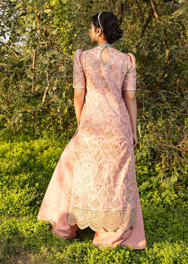 HSY | Summer Edit | Salmon Pink - by Libasekhas UK - Registered Vendor of : HSY - 100% Original Designer Dress