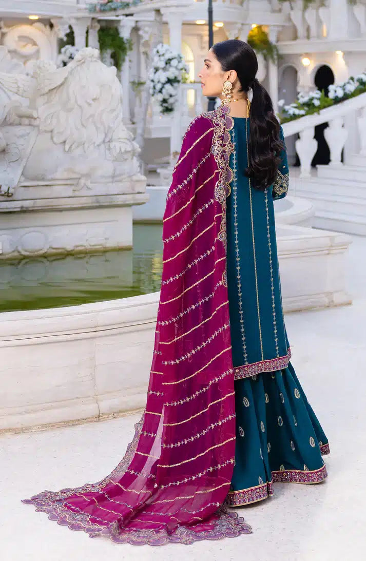 Emaan Adeel | Zimal Luxury Formals 23 | ZM 06 RUMESAH - by - Libasekhas UK - Registered Vendor of : Emaan Adeel - 100% Original Designer Dresss