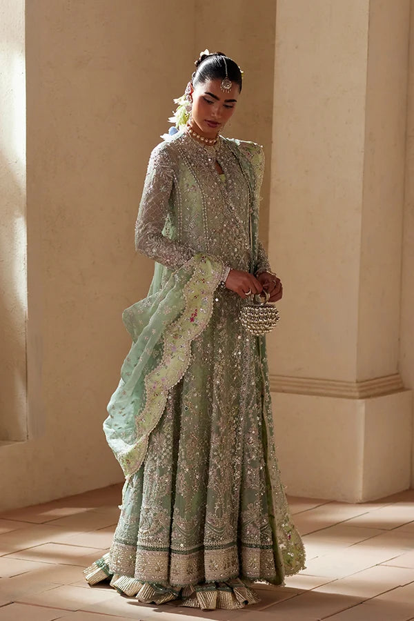 Suffuse | Freeshia RTW'26 | Turquoise Angrakha & Garara-Nirvelle