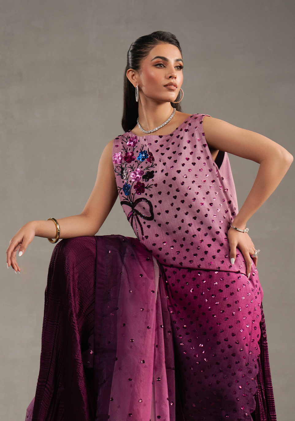 Zarqash | Silk Edit | ZQS 003 GIANNA - by - Libasekhas UK - Registered Vendor of : Zarqash - 100% Original Designer Dresss