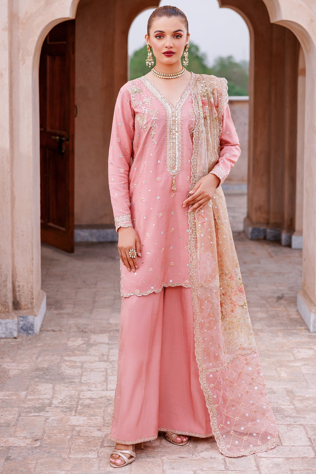 Mina Kashif | Shahbano Luxury Pret 24 | Amber - by - Libasekhas UK - Registered Vendor of : Mina Kashif - 100% Original Designer Dresss