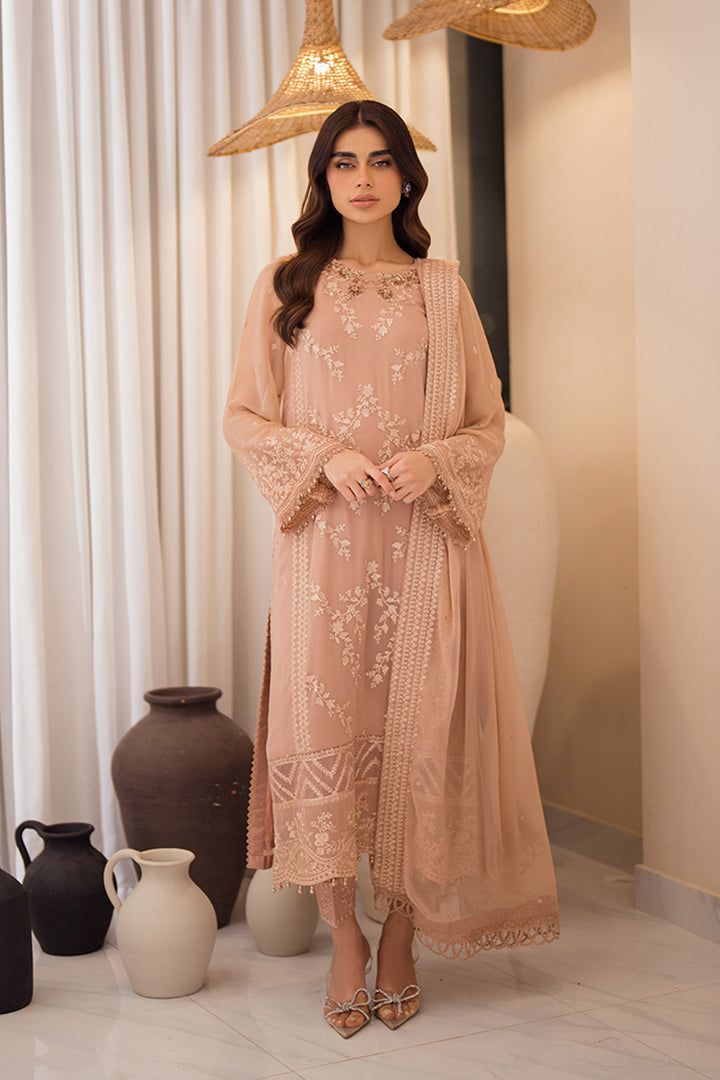 Azure | Ensembles Embroidered Formals | Beige Bliss - by - Libasekhas UK - Registered Vendor of : Azure - 100% Original Designer Dresss