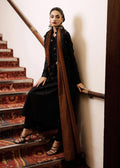 Hussain Rehar | Luxury Pret SS 24 | Khaki - by - Libasekhas UK - Registered Vendor of : Hussain Rehar - 100% Original Designer Dresss