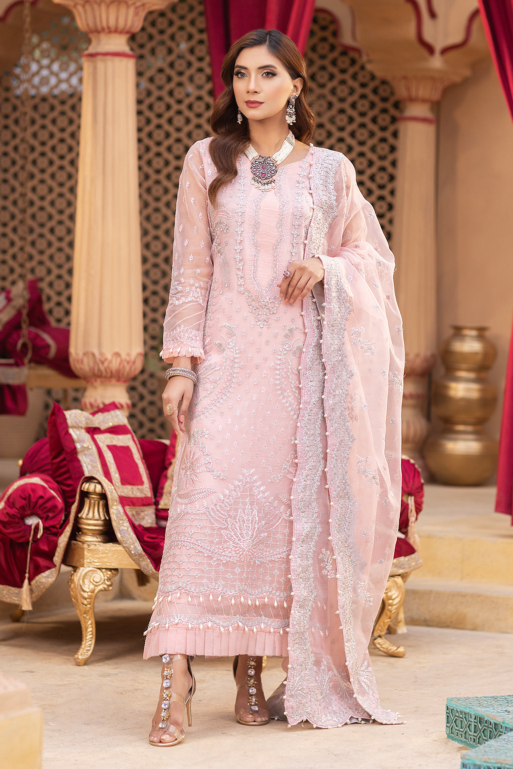 Neeshay | Dastgah Festive Formals | MEHR - by - Libasekhas UK - Registered Vendor of : Neeshay - 100% Original Designer Dresss