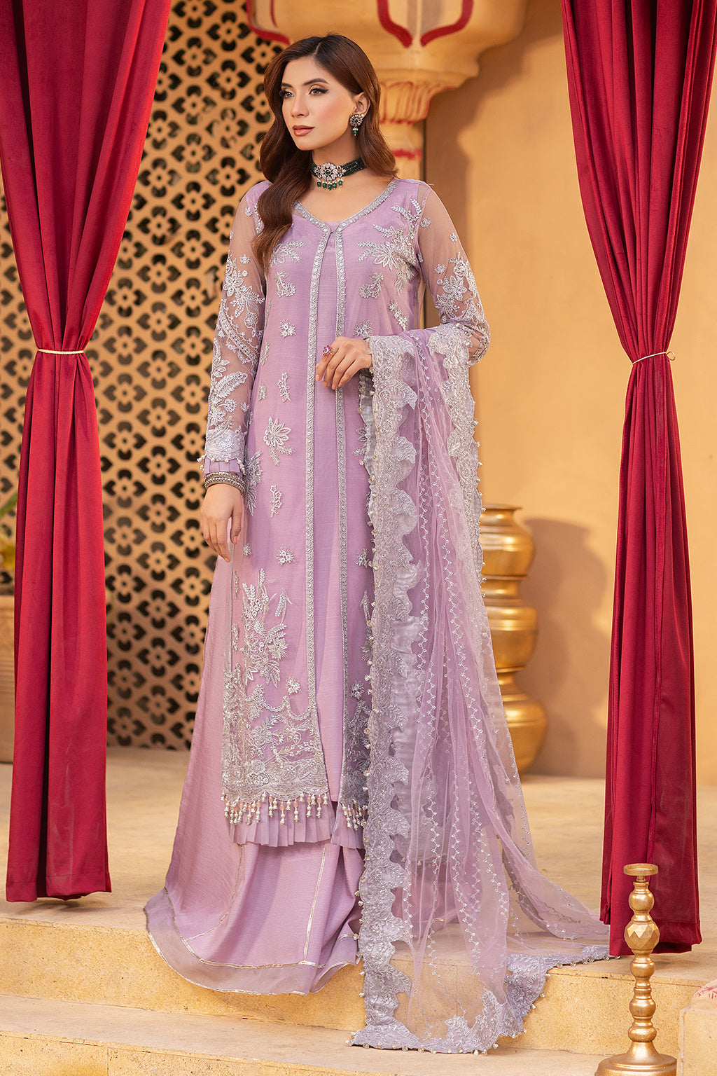 Neeshay | Dastgah Festive Formals | PARISA - by - Libasekhas UK - Registered Vendor of : Neeshay - 100% Original Designer Dresss