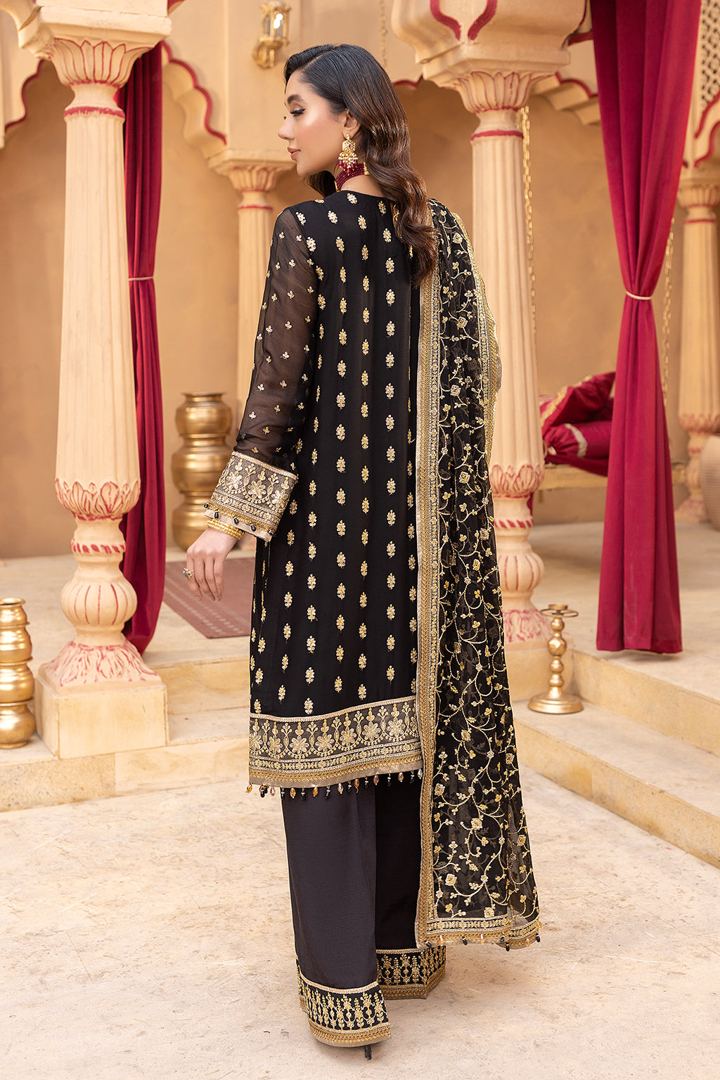 Neeshay | Dastgah Festive Formals | LEILA - by - Libasekhas UK - Registered Vendor of : Neeshay - 100% Original Designer Dresss