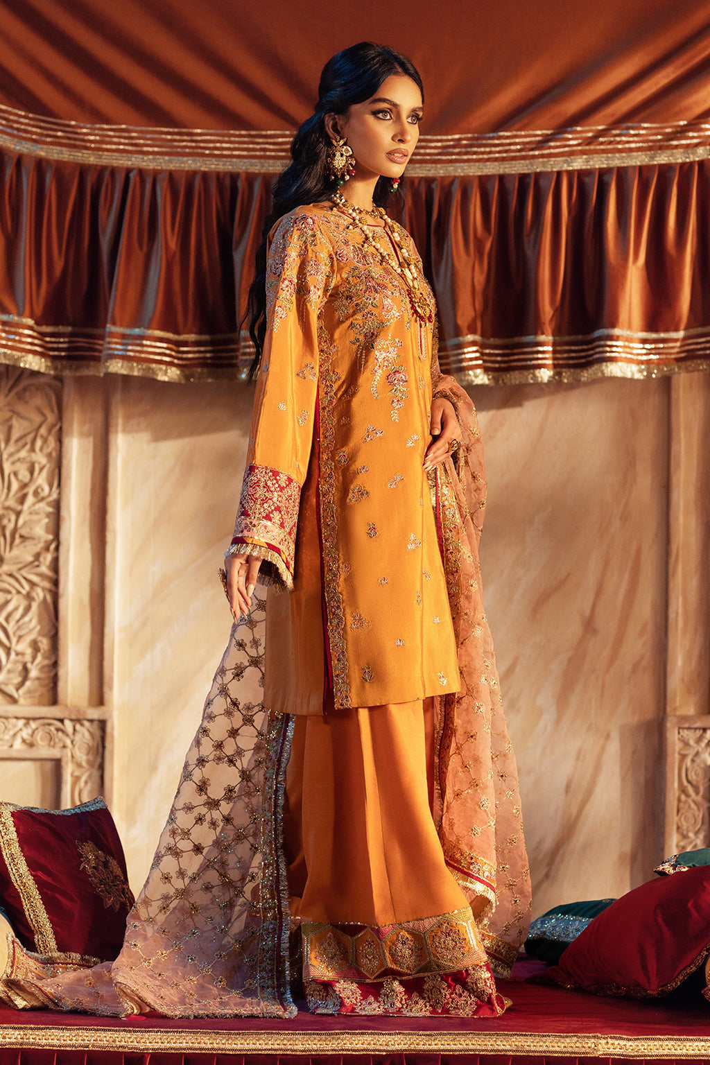 AJR Couture | The Silk Edition 25 | ZAREEN - by - Libasekhas UK - Registered Vendor of : AJR Couture - 100% Original Designer Dresss