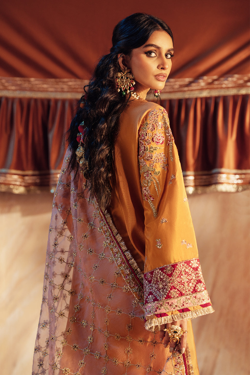 AJR Couture | The Silk Edition 25 | ZAREEN - by - Libasekhas UK - Registered Vendor of : AJR Couture - 100% Original Designer Dresss