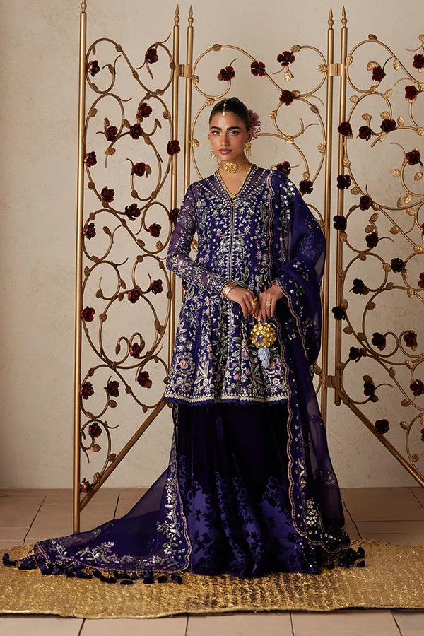 Suffuse | Freeshia RTW '26 | Violet Peplum and Sharara- Anoush
