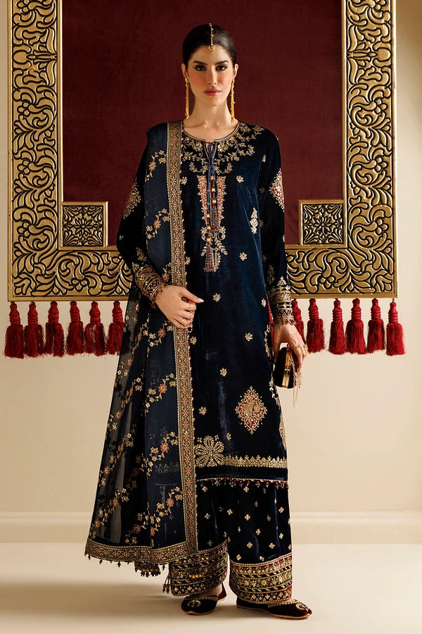 Jazmin | Velvet | Embroidered Velvet Formal CVF26-D11