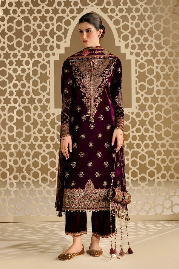 Jazmin | Velvet | Embroidered Velvet Formal CVF26-D08