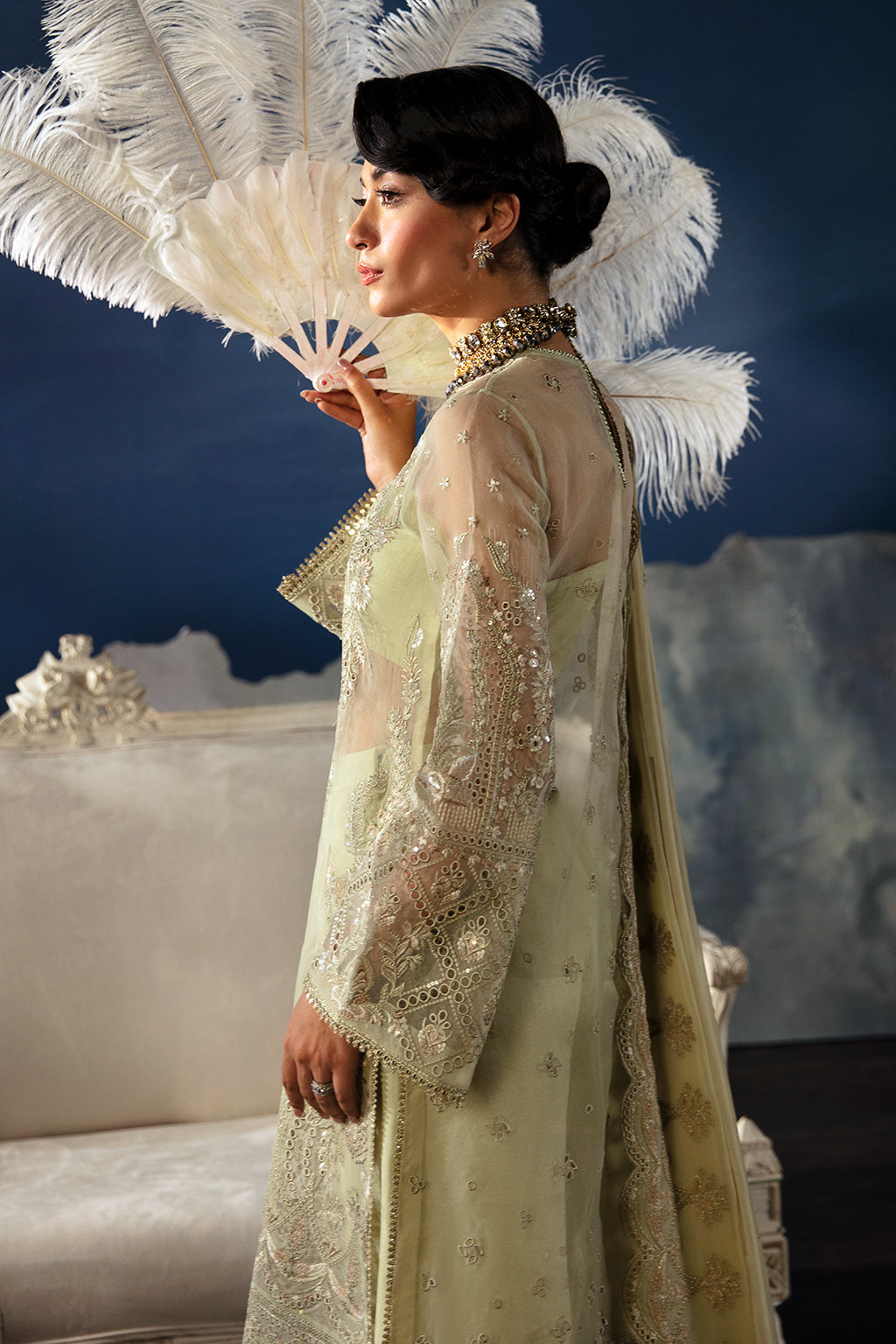 Afrozeh | La Fuchsia Festive 24 | Zelena - by - Libasekhas UK - Registered Vendor of : Afrozeh - 100% Original Designer Dresss