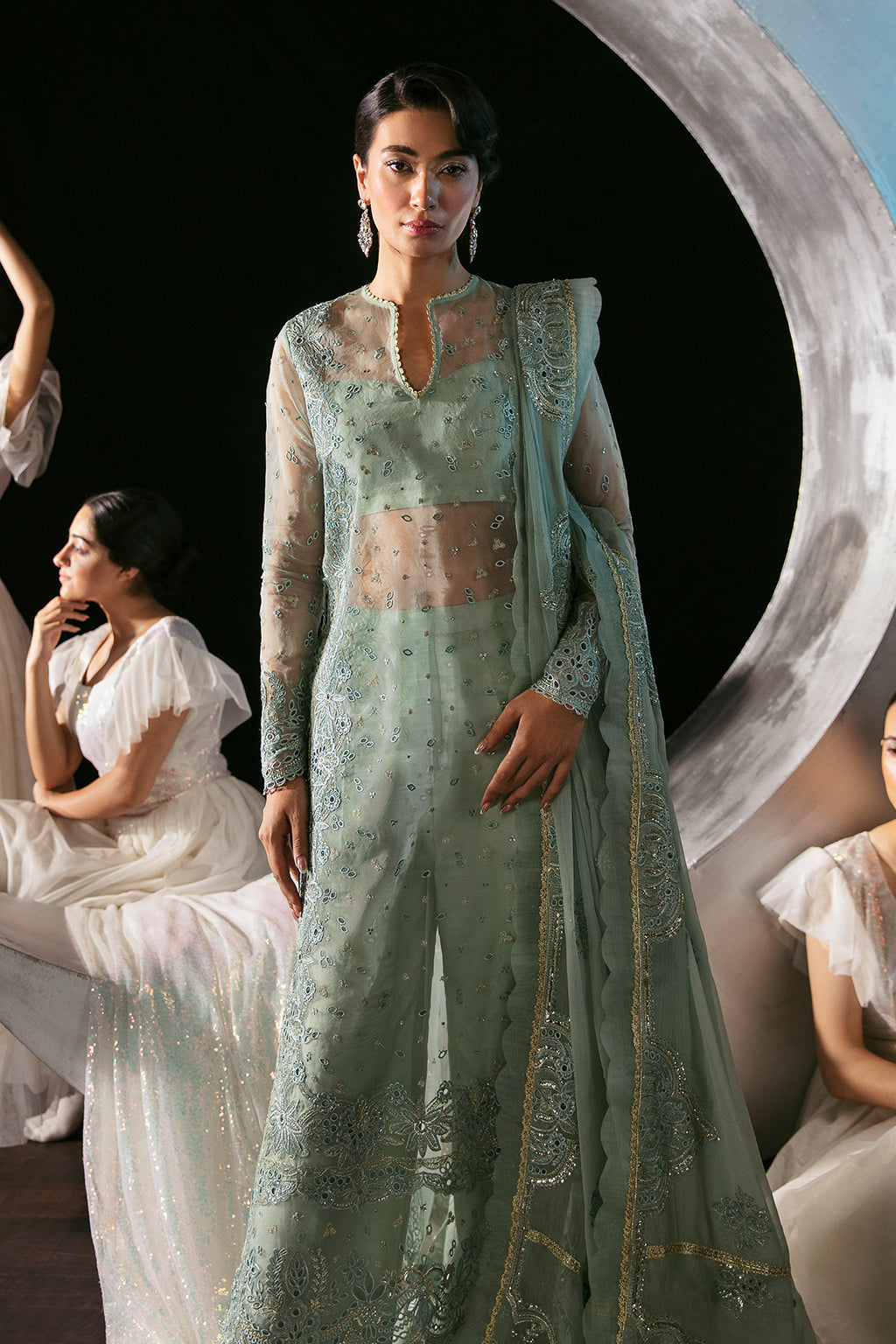 Afrozeh | La Fuchsia Festive 24 | Amalfi - by - Libasekhas UK - Registered Vendor of : Afrozeh - 100% Original Designer Dresss