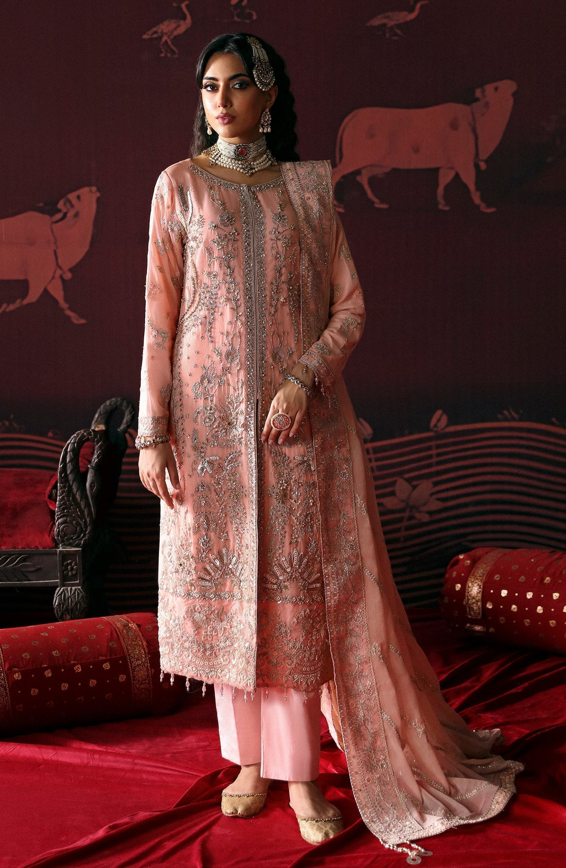 Emaan Adeel | Devdas Formals | NISHA - by - Libasekhas UK - Registered Vendor of : Emaan Adeel - 100% Original Designer Dresss