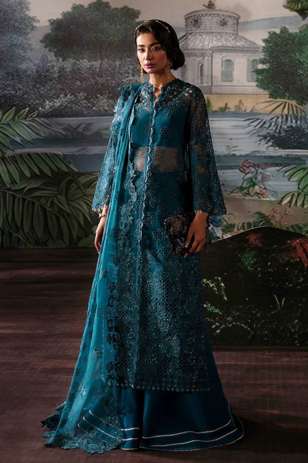 Afrozeh | La Fuchsia Festive 24 | Alba - by - Libasekhas UK - Registered Vendor of : Afrozeh - 100% Original Designer Dresss