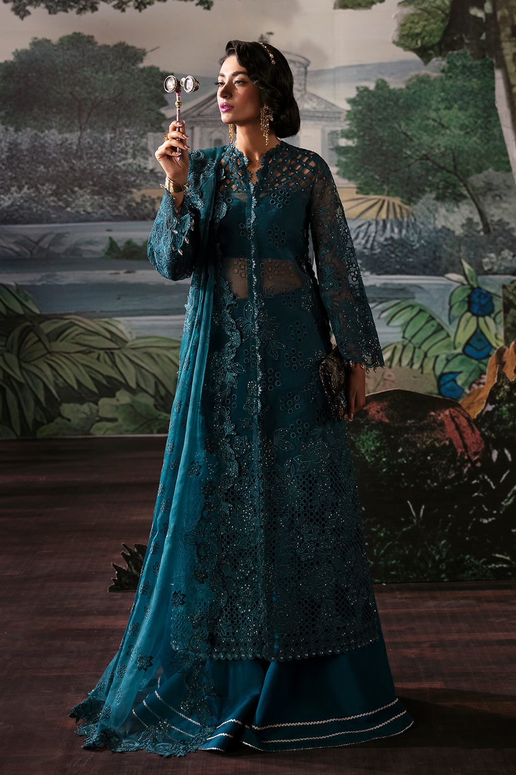 Afrozeh | La Fuchsia Festive 24 | Alba - by - Libasekhas UK - Registered Vendor of : Afrozeh - 100% Original Designer Dresss