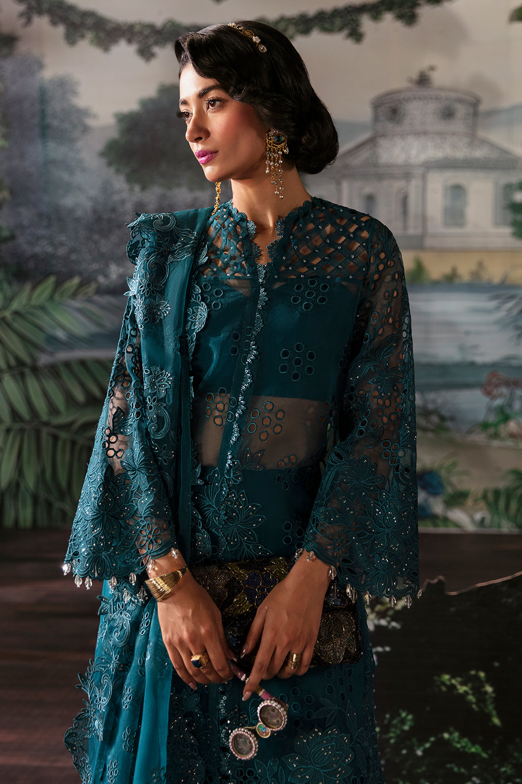 Afrozeh | La Fuchsia Festive 24 | Alba - by - Libasekhas UK - Registered Vendor of : Afrozeh - 100% Original Designer Dresss