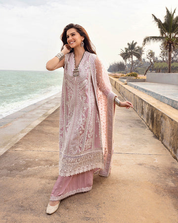 Faiza Saqlain | Zinnia Lawn 25 | Amaryllis - Faiza Saqlain Ladies Clothes - House of Maryam