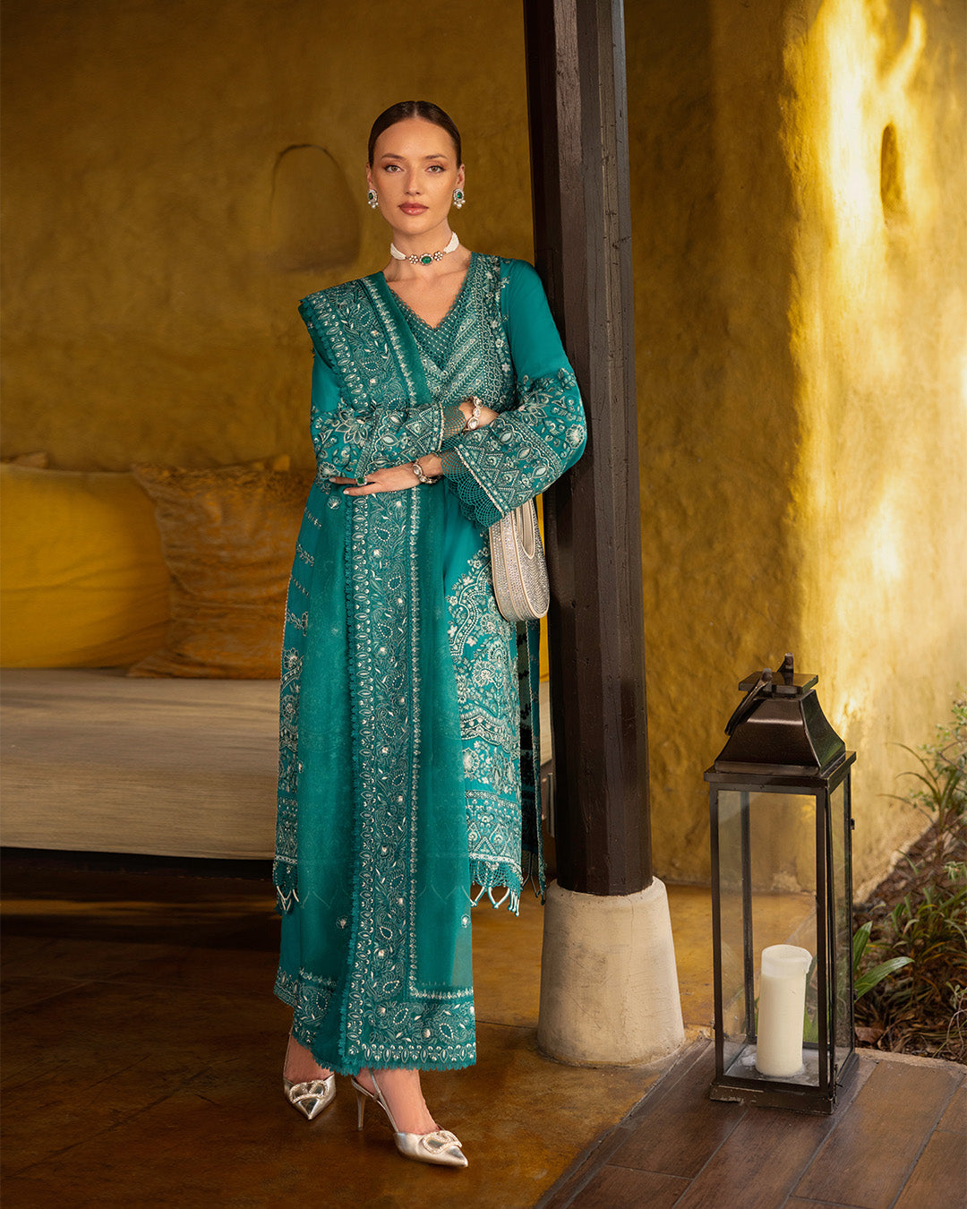 Faiza Saqlain | Zinnia Lawn 25 | Calla - by - Libasekhas UK - Registered Vendor of : Faiza Saqlain - 100% Original Designer Dresss