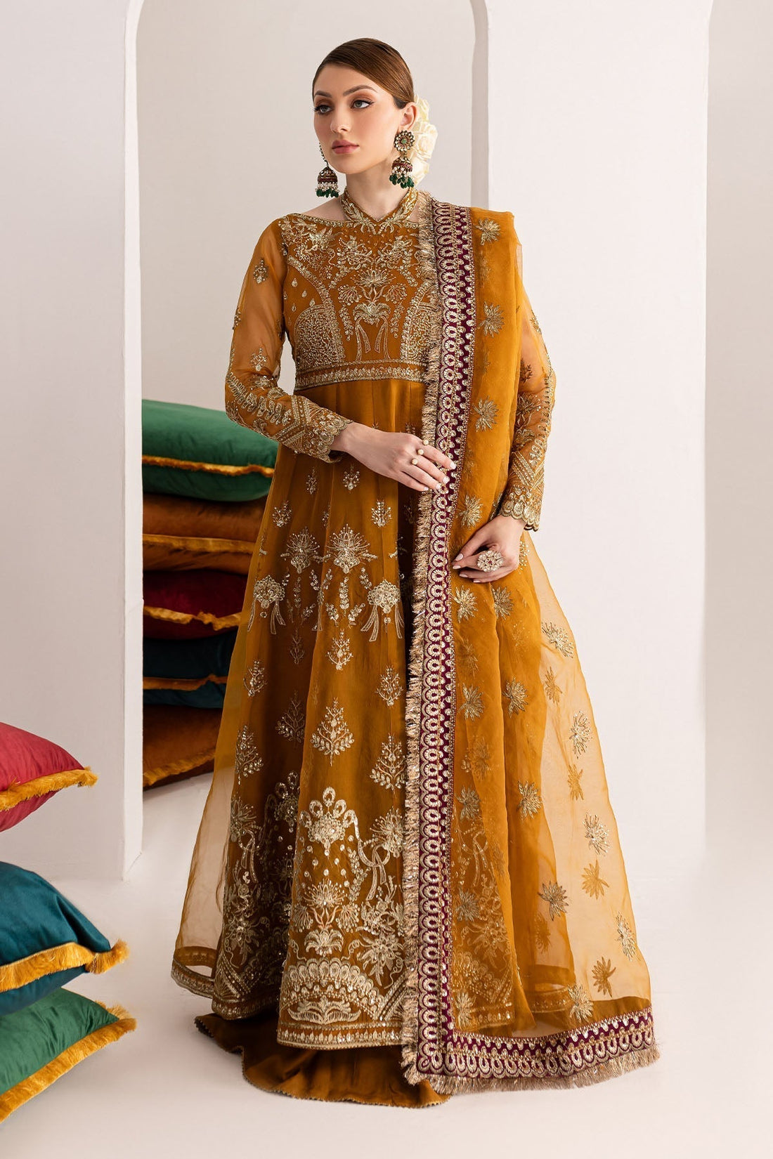 Nureh | Fancy Formals | NP-514 - by - Libasekhas UK - Registered Vendor of : Nureh - 100% Original Designer Dresss