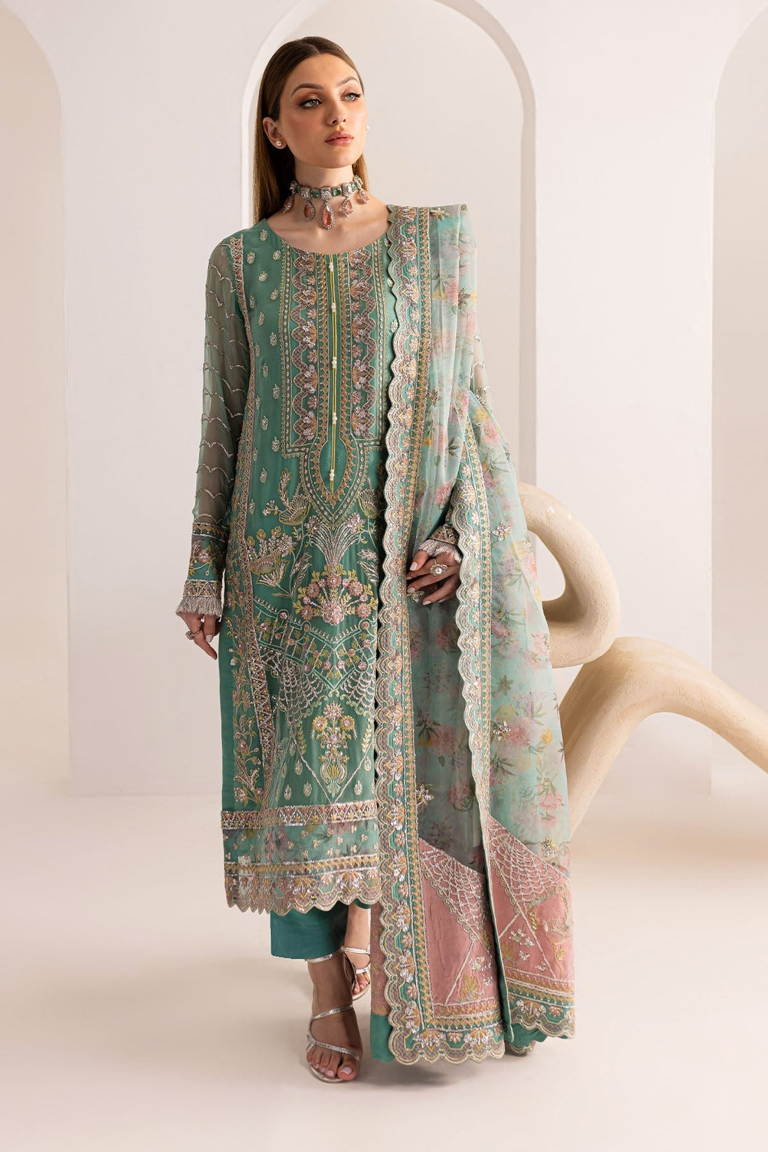 Nureh | Fancy Formals | NP-513 - by - Libasekhas UK - Registered Vendor of : Nureh - 100% Original Designer Dresss