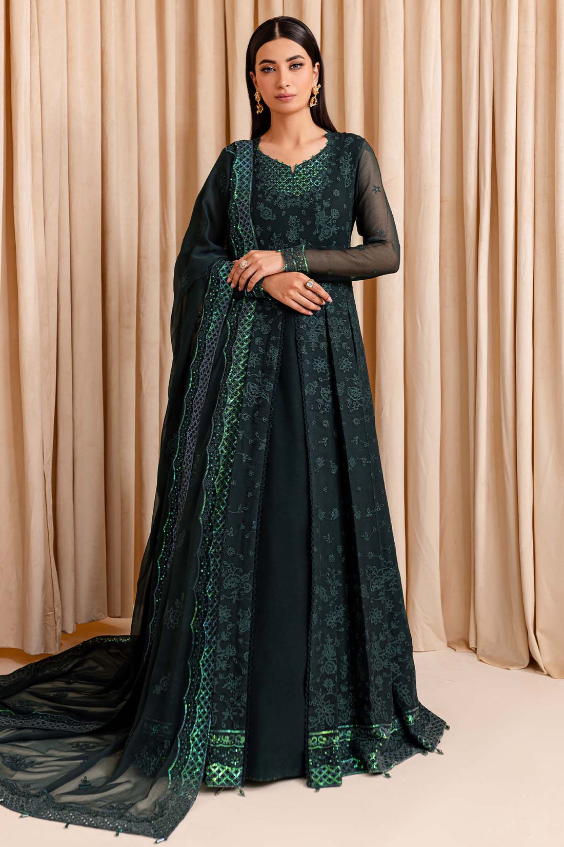 Farasha | Lumiere Formals | ENCHANTED SAGE - by - Libasekhas UK - Registered Vendor of : Farasha - 100% Original Designer Dresss