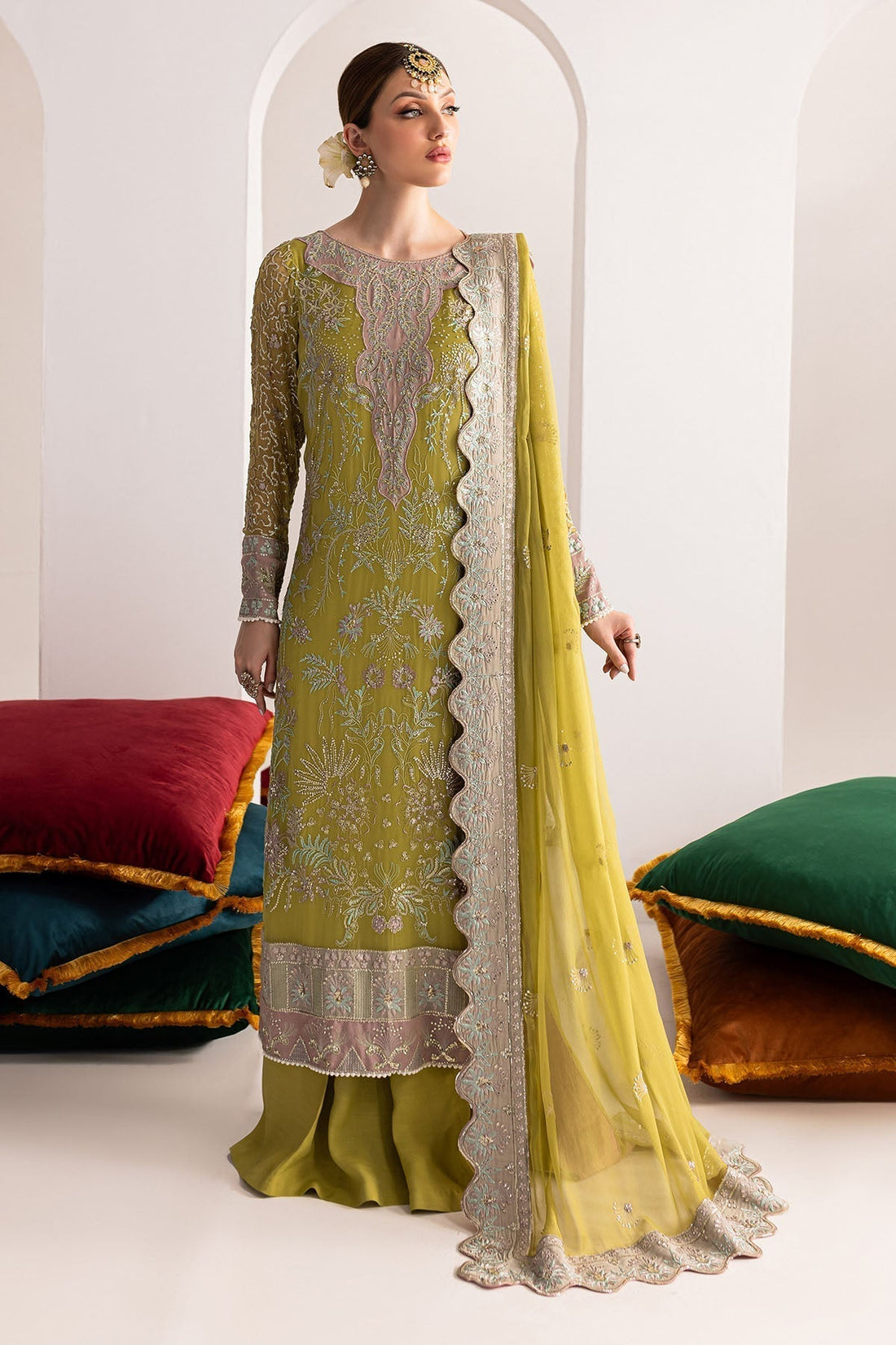 Nureh | Fancy Formals | NP-515 - by - Libasekhas UK - Registered Vendor of : Nureh - 100% Original Designer Dresss