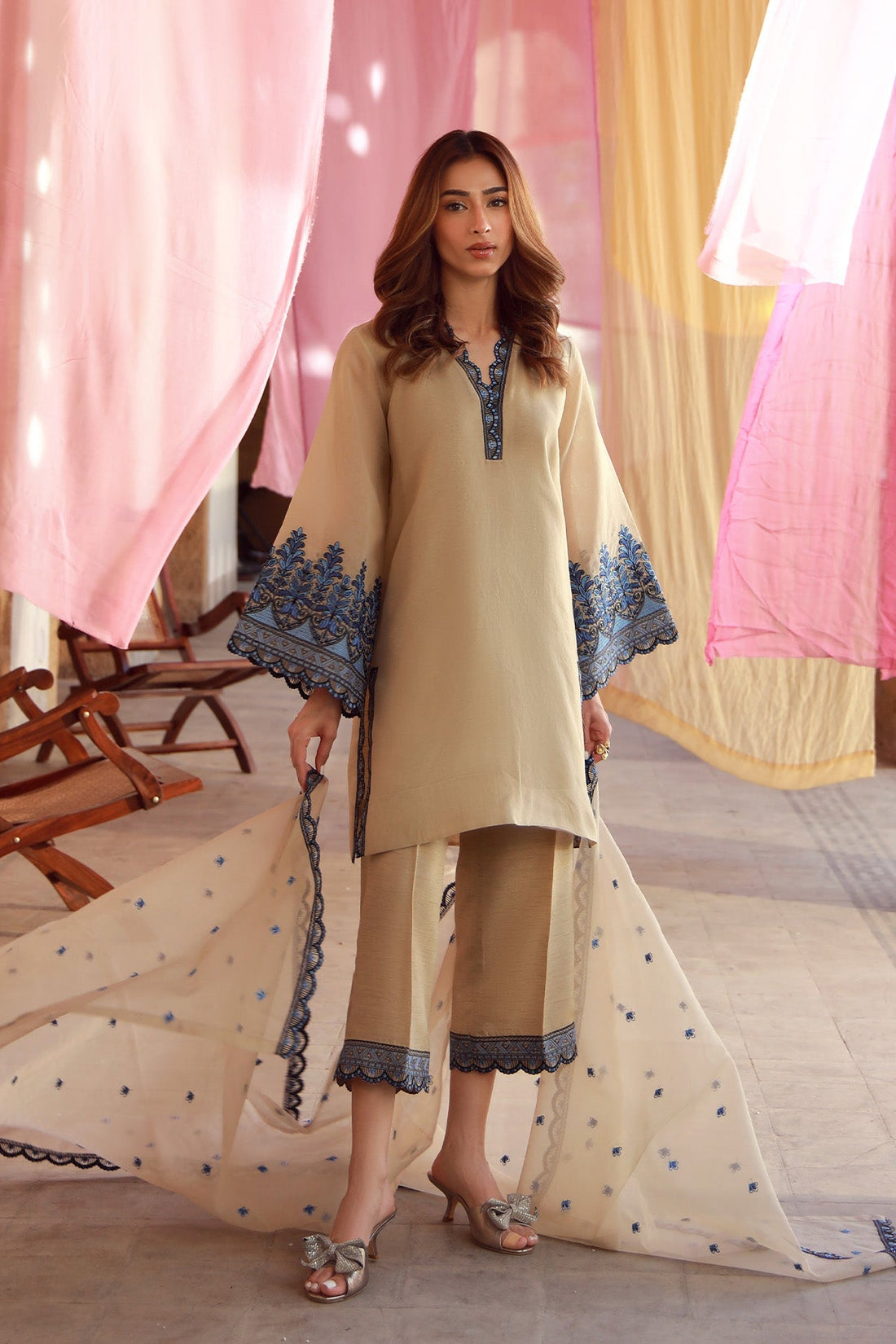 Sahar | Luxe Pret 25 | Gilded Grace - by - Libasekhas UK - Registered Vendor of : Sahar - 100% Original Designer Dresss