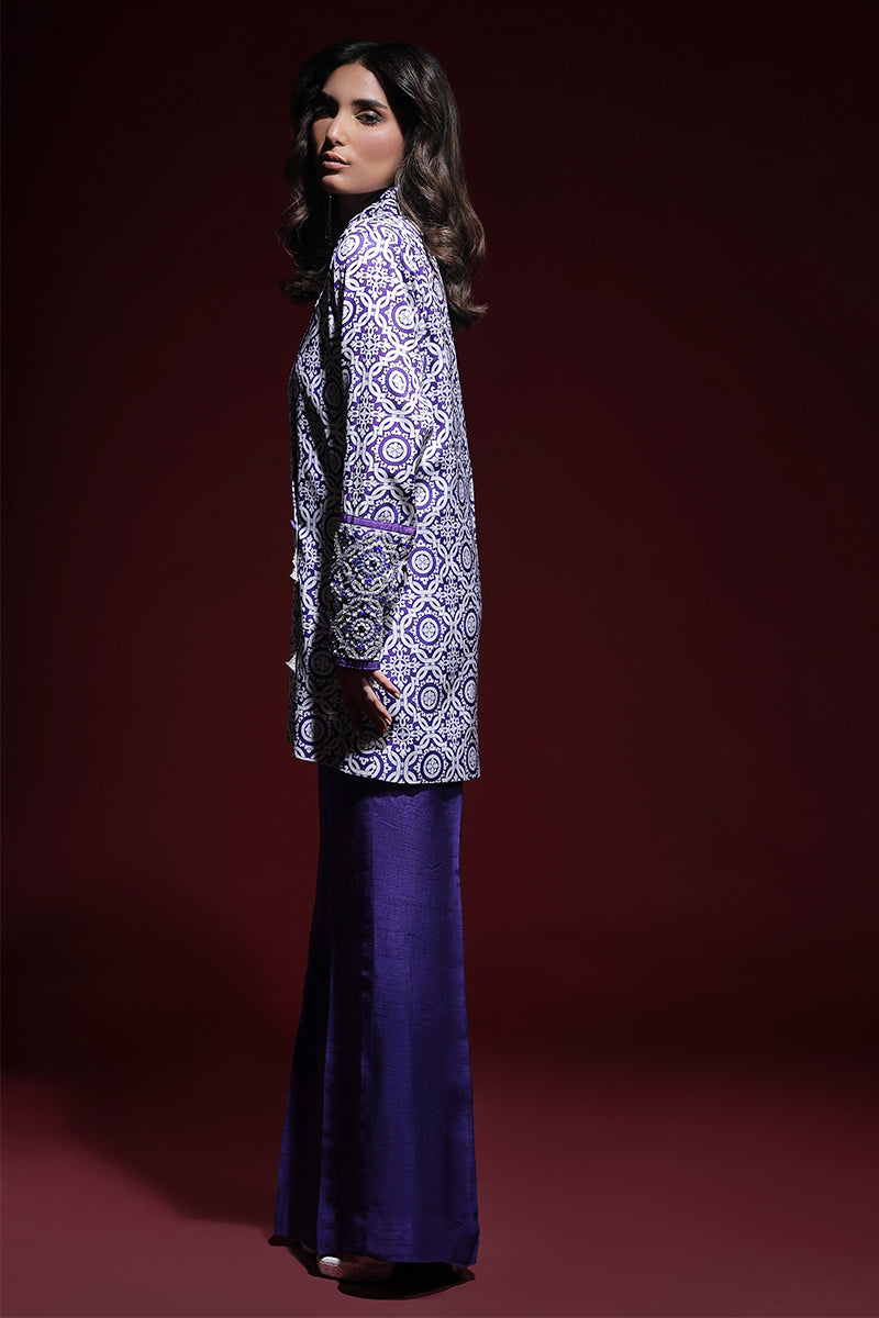 Wardha Saleem | Luxury Pret Fusion Wear | SAPHIR FORMAL CORD-SET (2PC) - by - Libasekhas UK - Registered Vendor of : Wardha Saleem - 100% Original Designer Dresss