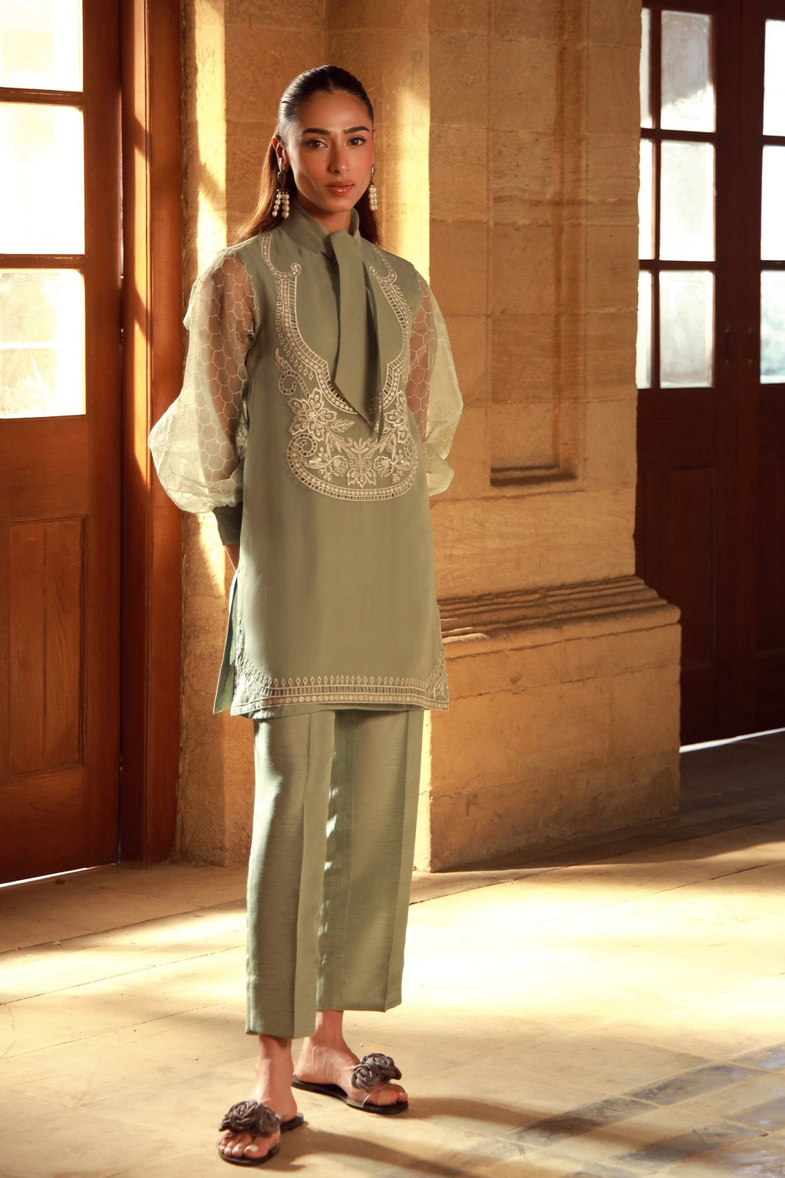 Sahar | Luxe Pret 25 | Olive Garden - by - Libasekhas UK - Registered Vendor of : Sahar - 100% Original Designer Dresss