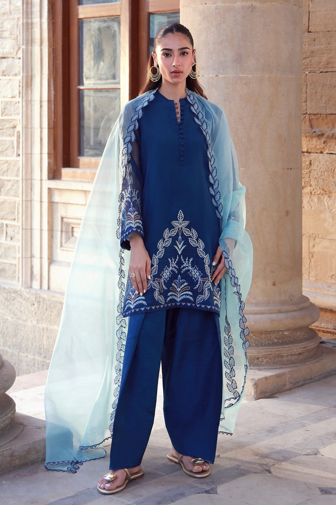 Sahar | Luxe Pret 25 | Aqua Dream - by - Libasekhas UK - Registered Vendor of : Sahar - 100% Original Designer Dresss