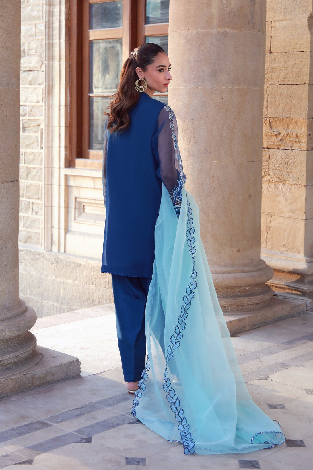 Sahar | Luxe Pret 25 | Aqua Dream - by - Libasekhas UK - Registered Vendor of : Sahar - 100% Original Designer Dresss
