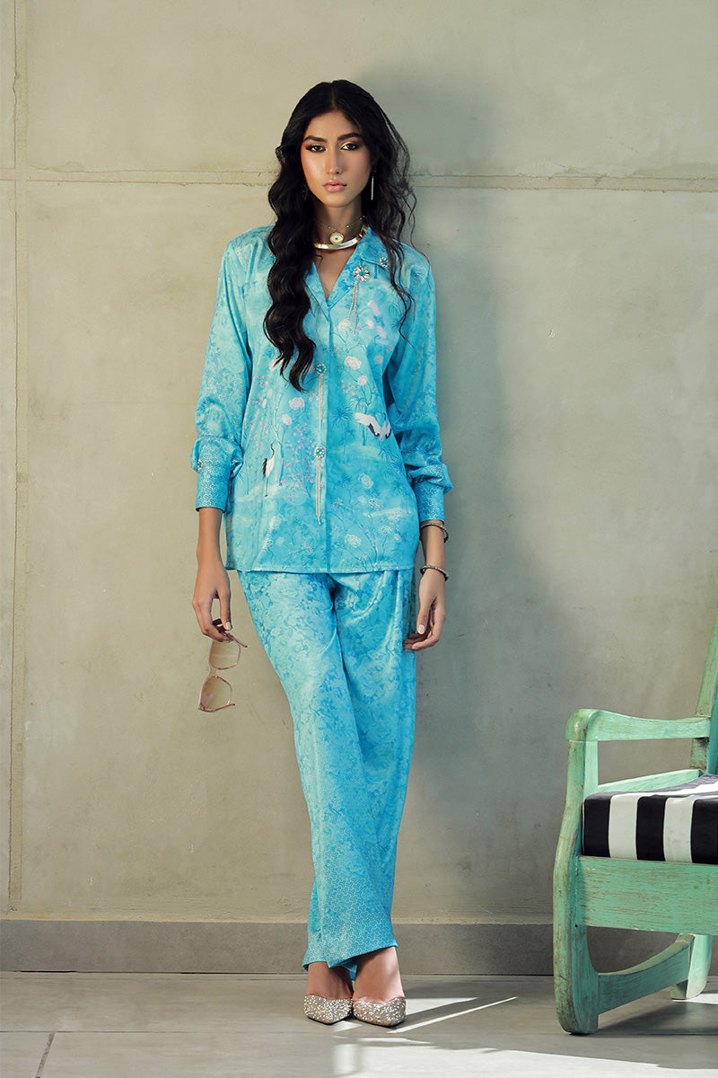 Wardha Saleem | Luxury Pret Fusion Wear | SKYE (2PC) - by - Libasekhas UK - Registered Vendor of : Wardha Saleem - 100% Original Designer Dresss