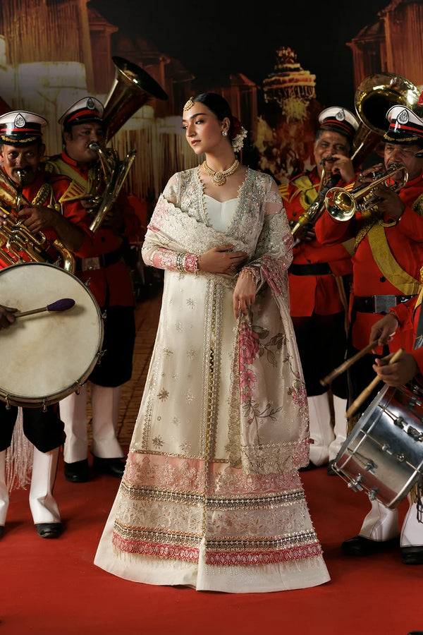 Afrozeh | Shehnai Wedding Formals '26 | Off-White Gown Sharara - Rang-e-Wafa