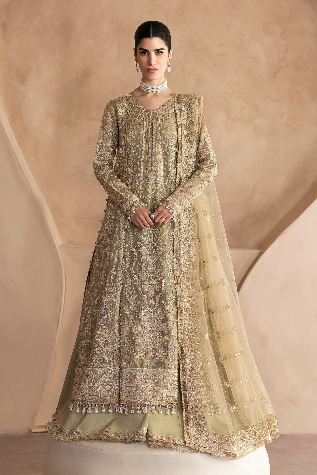 Emaan Adeel | Clay Couture | LUSTRE - by - Libasekhas UK - Registered Vendor of : Emaan Adeel - 100% Original Designer Dresss