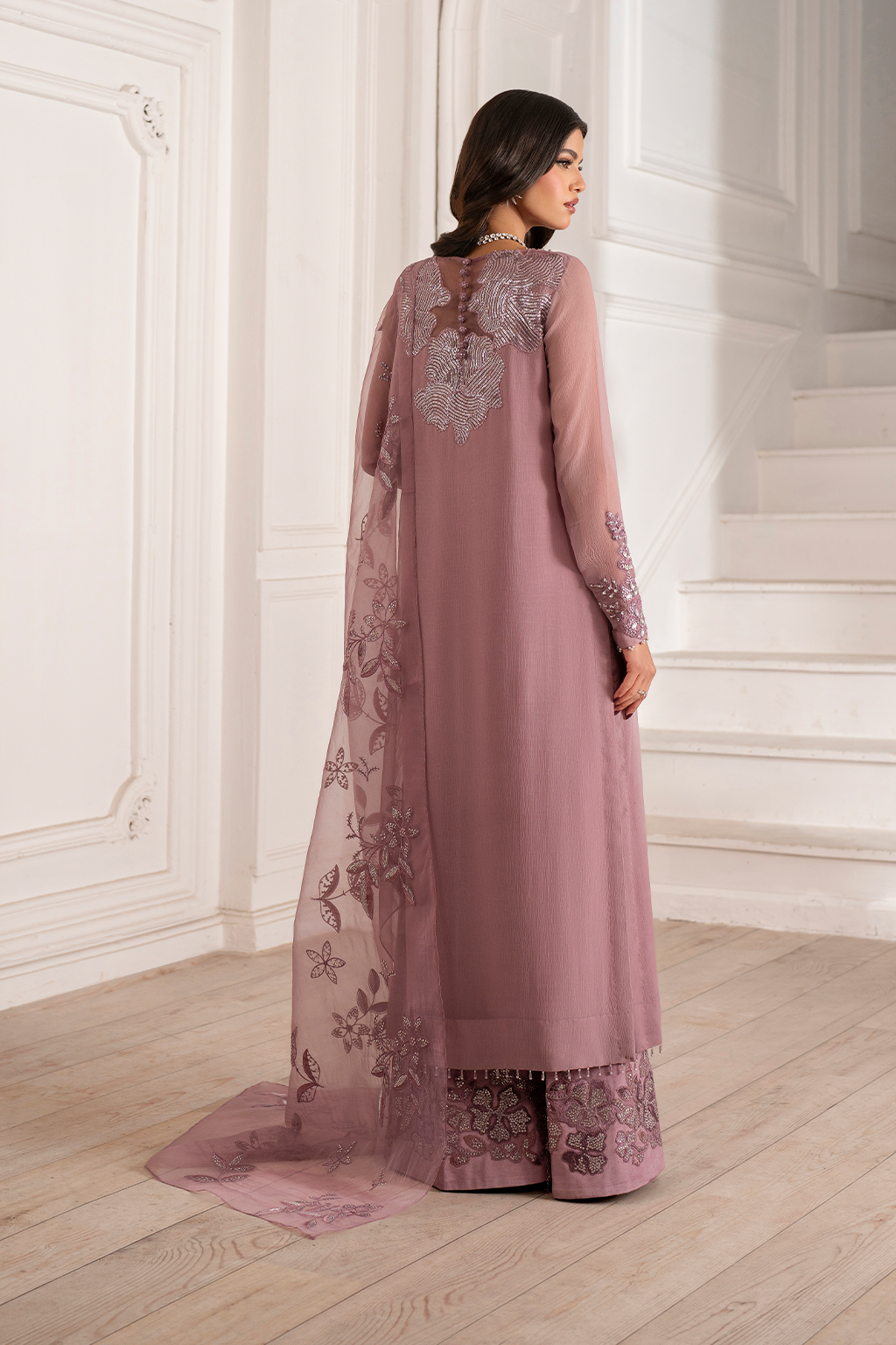 Iznik I Festive Formal I UE-418 Embroidered Chiffon - by Libasekhas UK - Registered Vendor of : Iznik - 100% Original Designer Dress