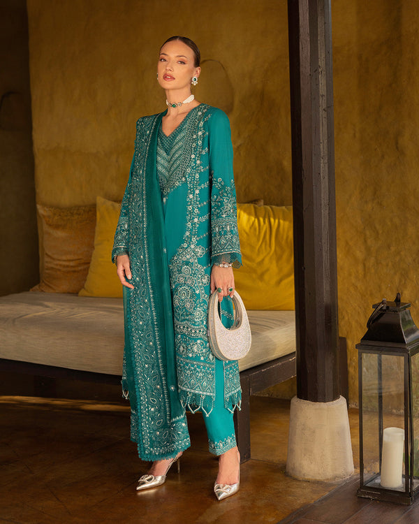 Faiza Saqlain | Zinnia Lawn 25 | Calla - by - Libasekhas UK - Registered Vendor of : Faiza Saqlain - 100% Original Designer Dresss