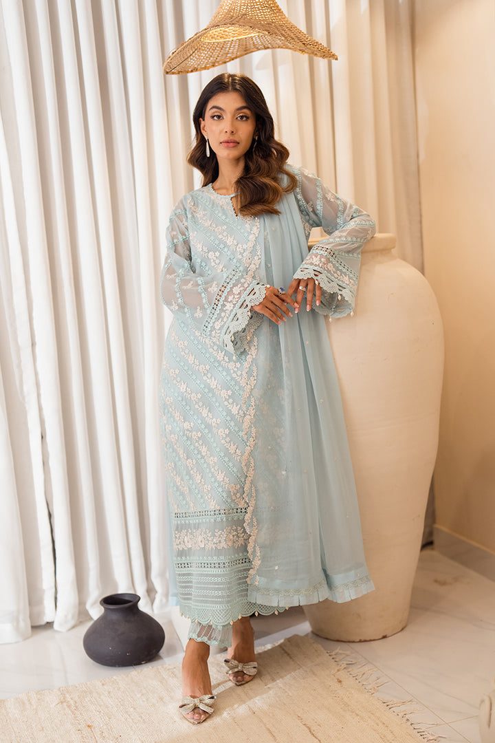 Azure | Ensembles Embroidered Formals | Mint Glaze - by - Libasekhas UK - Registered Vendor of : Azure - 100% Original Designer Dresss