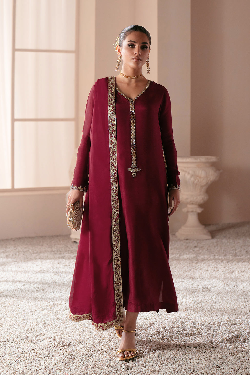 Ajr Couture | Symphony Luxe Festive 25 | Rebel Rose - by - Libasekhas UK - Registered Vendor of : AJR Couture - 100% Original Designer Dresss