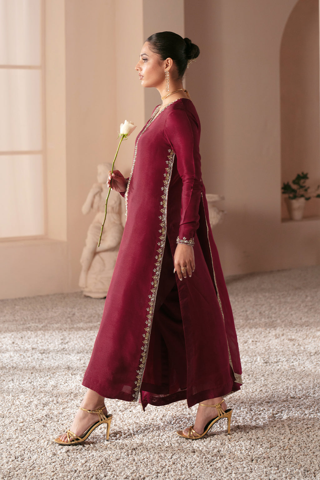 Ajr Couture | Symphony Luxe Festive 25 | Rebel Rose - by - Libasekhas UK - Registered Vendor of : AJR Couture - 100% Original Designer Dresss
