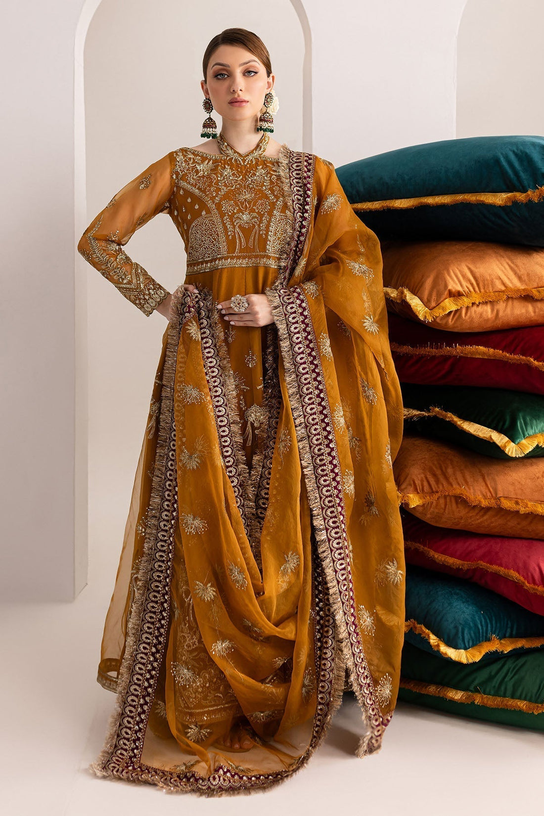 Nureh | Fancy Formals | NP-514 - by - Libasekhas UK - Registered Vendor of : Nureh - 100% Original Designer Dresss