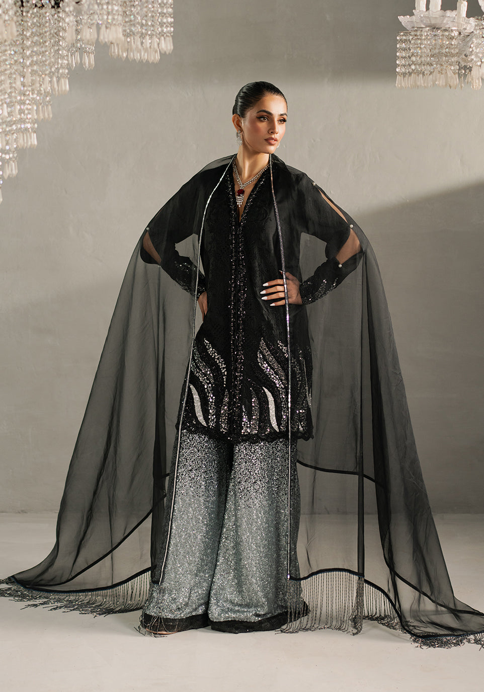 Zarqash | Silk Edit | ZQS 022 LEILA - by - Libasekhas UK - Registered Vendor of : Zarqash - 100% Original Designer Dresss