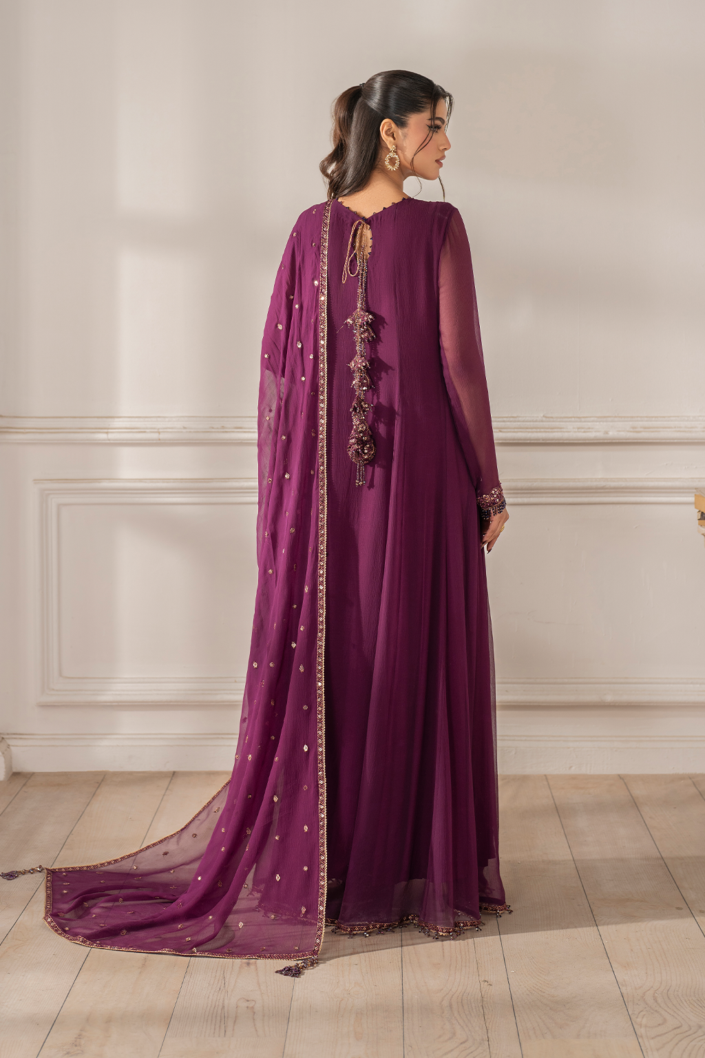 Iznik I Festive Formal I UE-480 Embroidered Chiffon - by Libasekhas UK - Registered Vendor of : Iznik - 100% Original Designer Dress