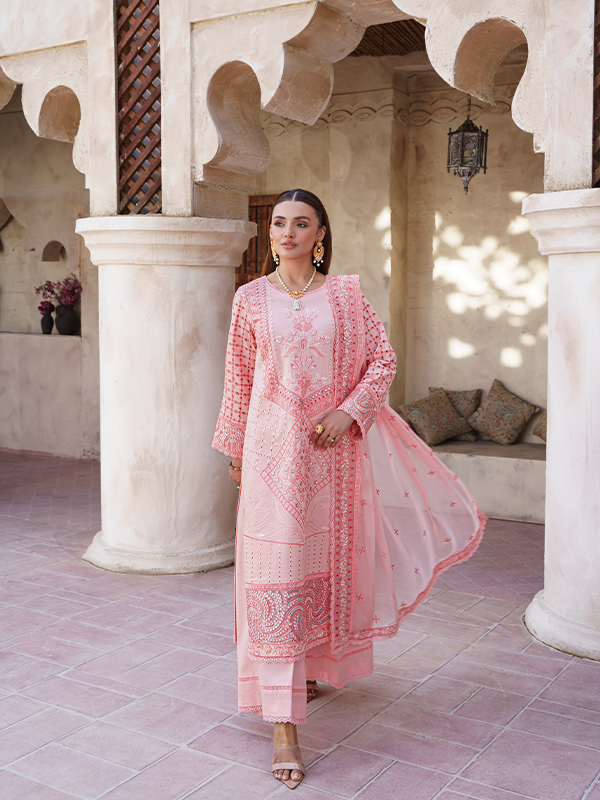 Zebtan | Zeenat Luxury Lawn Eid Collection | ZL 04 - by - Libasekhas UK - Registered Vendor of : Zebtan - 100% Original Designer Dresss