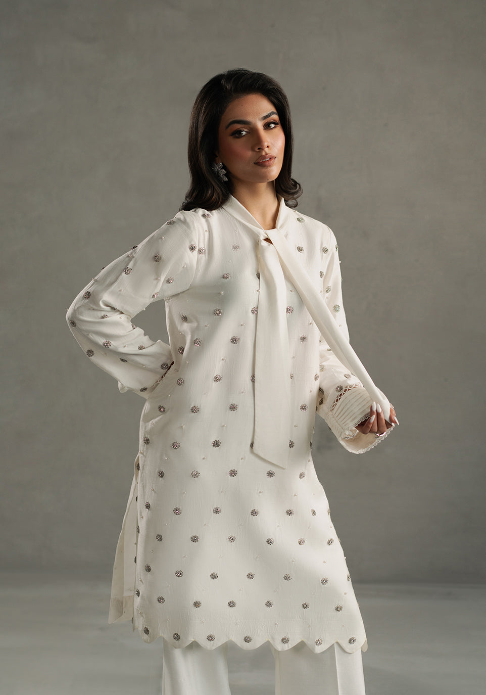 Zarqash | Silk Edit | ZQS 008 OPAL - by - Libasekhas UK - Registered Vendor of : Zarqash - 100% Original Designer Dresss