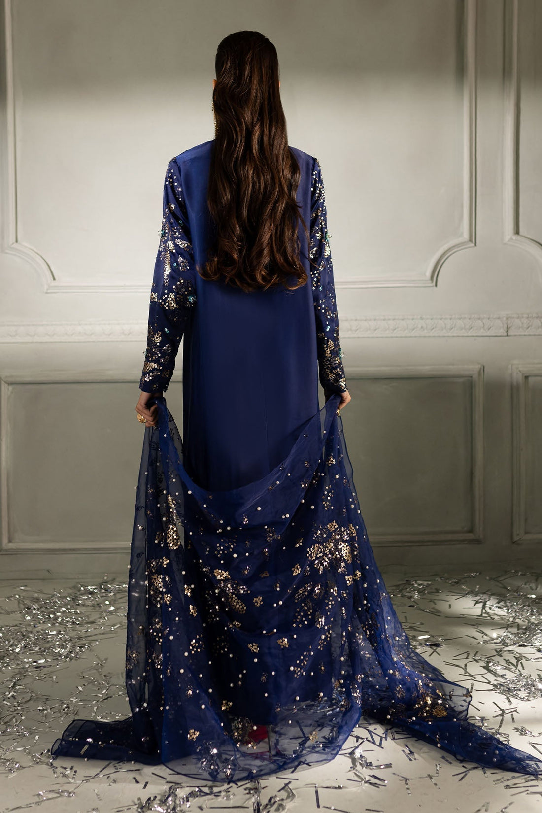 Nureh | Tiny Twinkles | Sunset Sparkle TW-07 - by - Libasekhas UK - Registered Vendor of : Nureh - 100% Original Designer Dresss